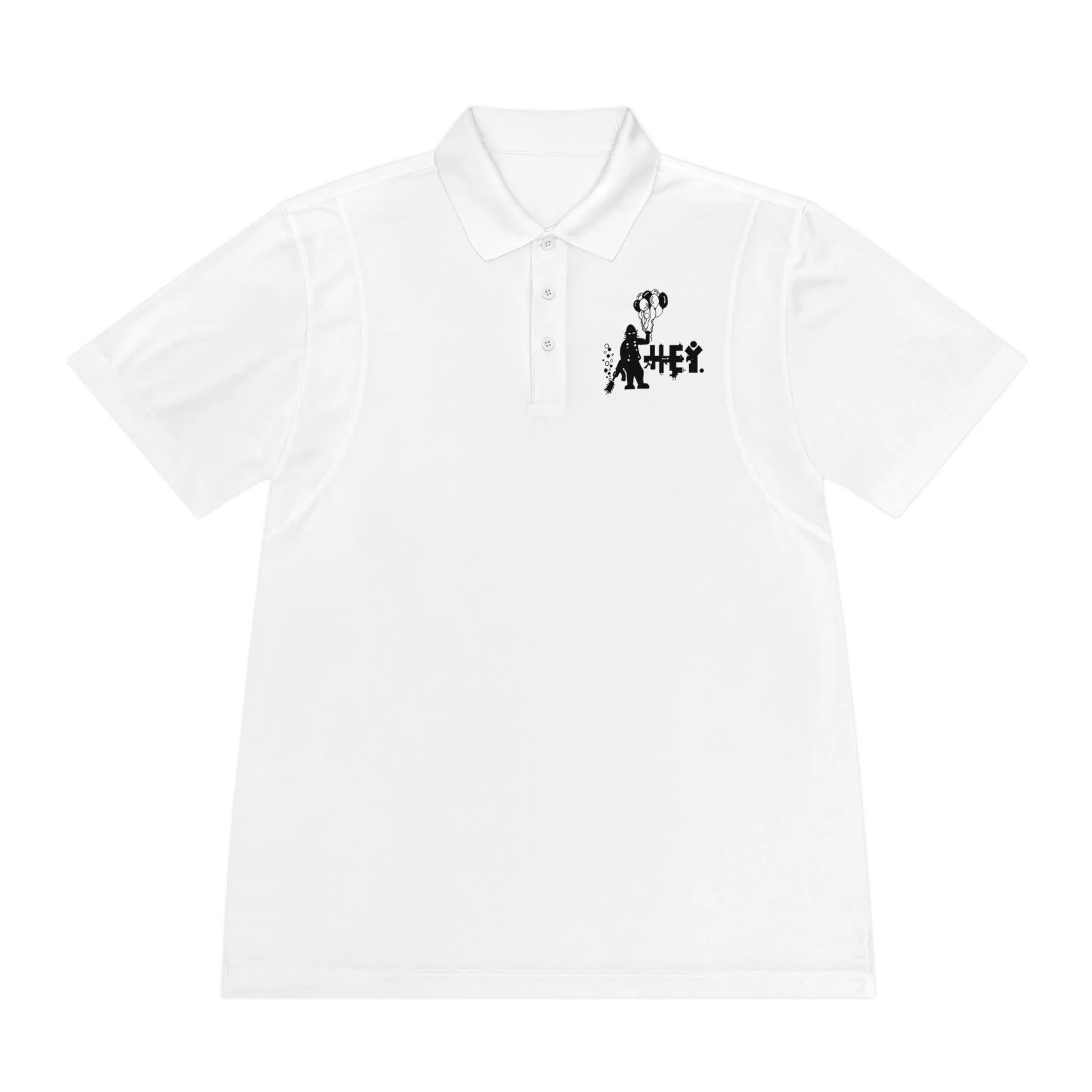 "Hey Balloons" Men's Sport Polo Shirt