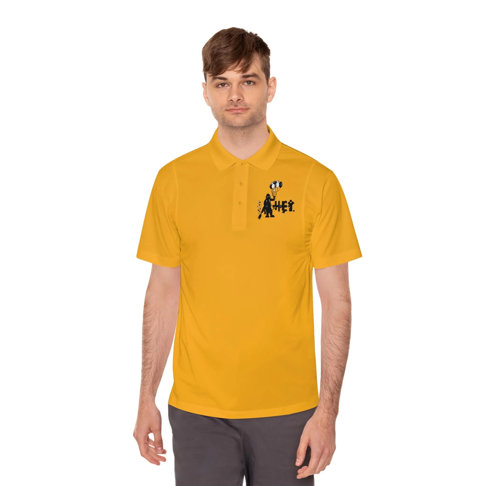 "Hey Balloons" Men's Sport Polo Shirt