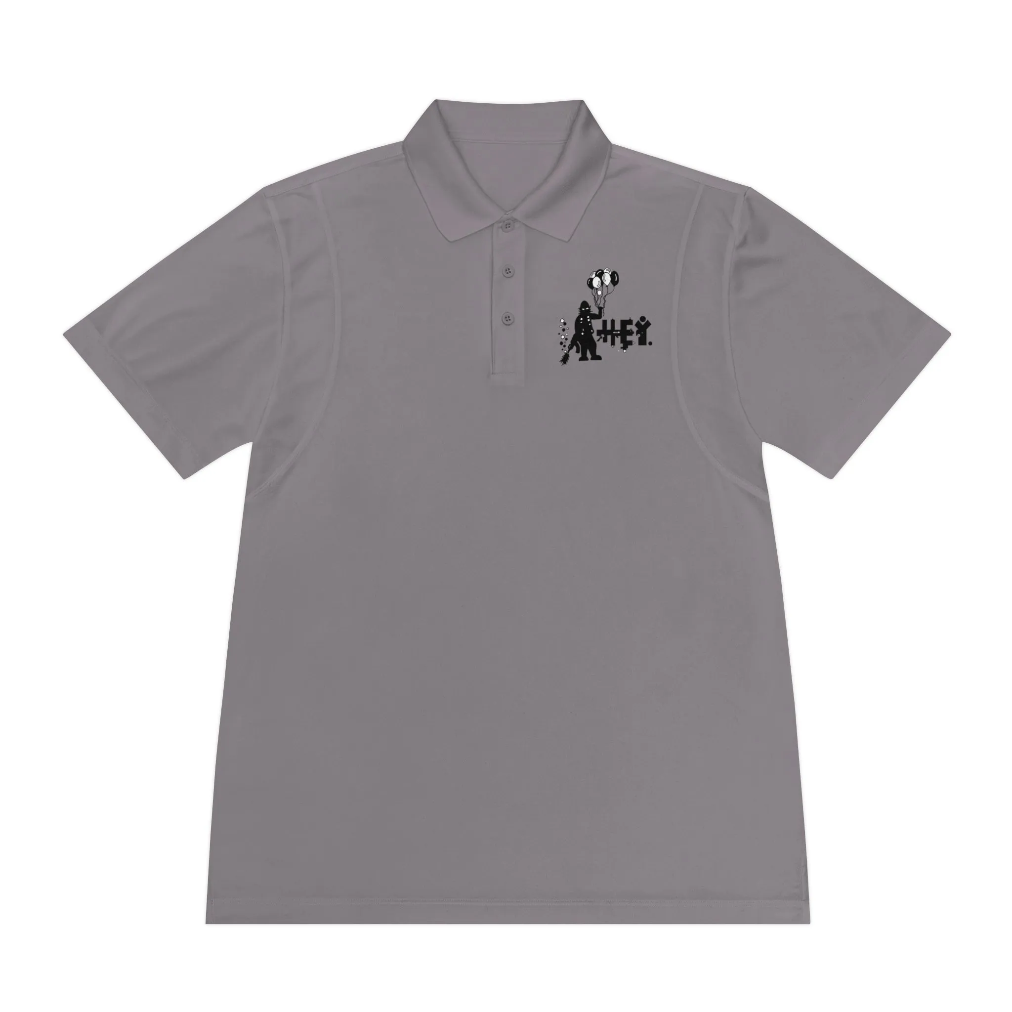 "Hey Balloons" Men's Sport Polo Shirt
