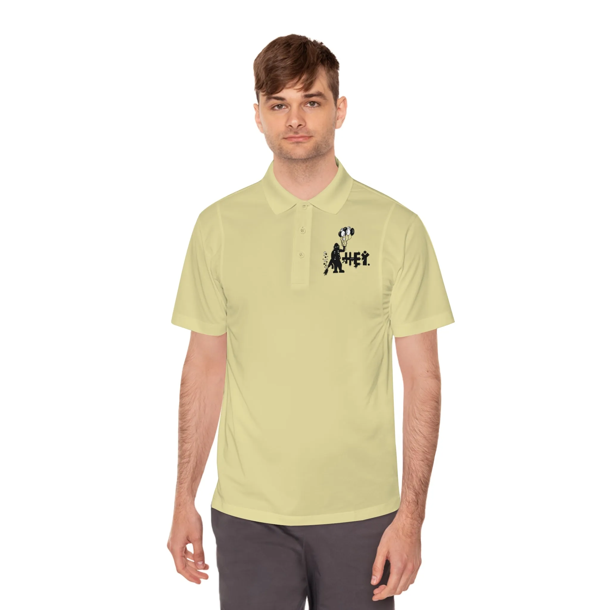"Hey Balloons" Men's Sport Polo Shirt
