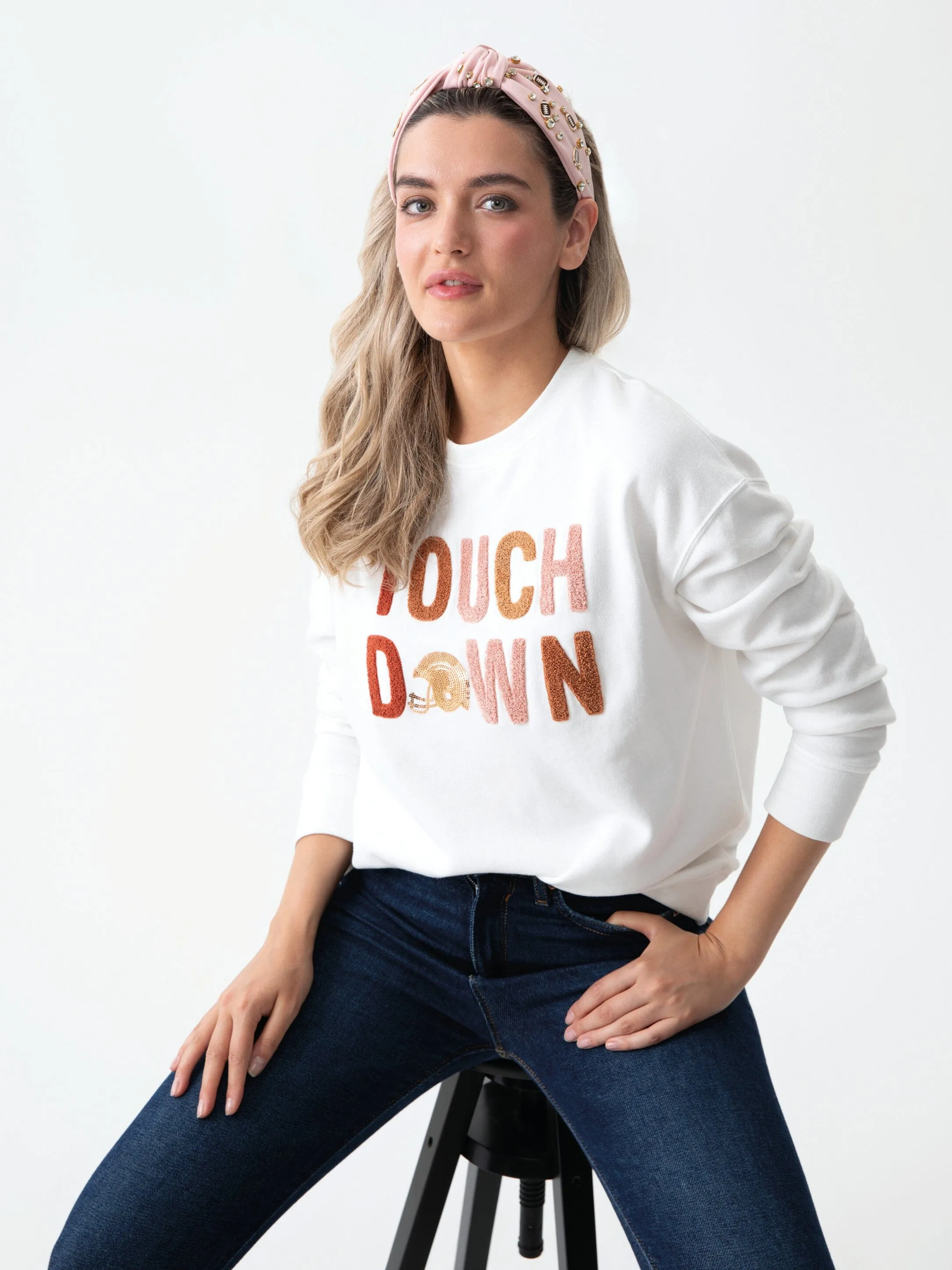 "Touchdown" Sweatshirt | Ivory Shiraleah