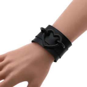 Red and Black Heart Wristband