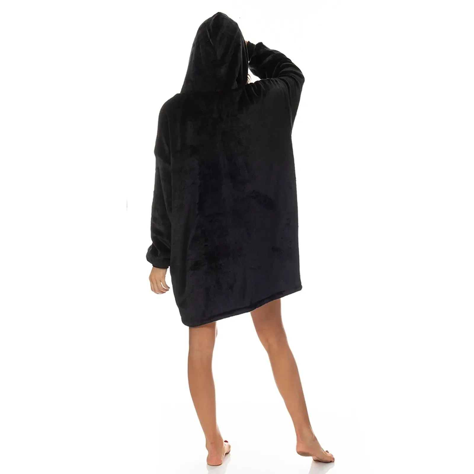 Royal comfort snug hoodie nightwear super soft reversible fleece 750gsm