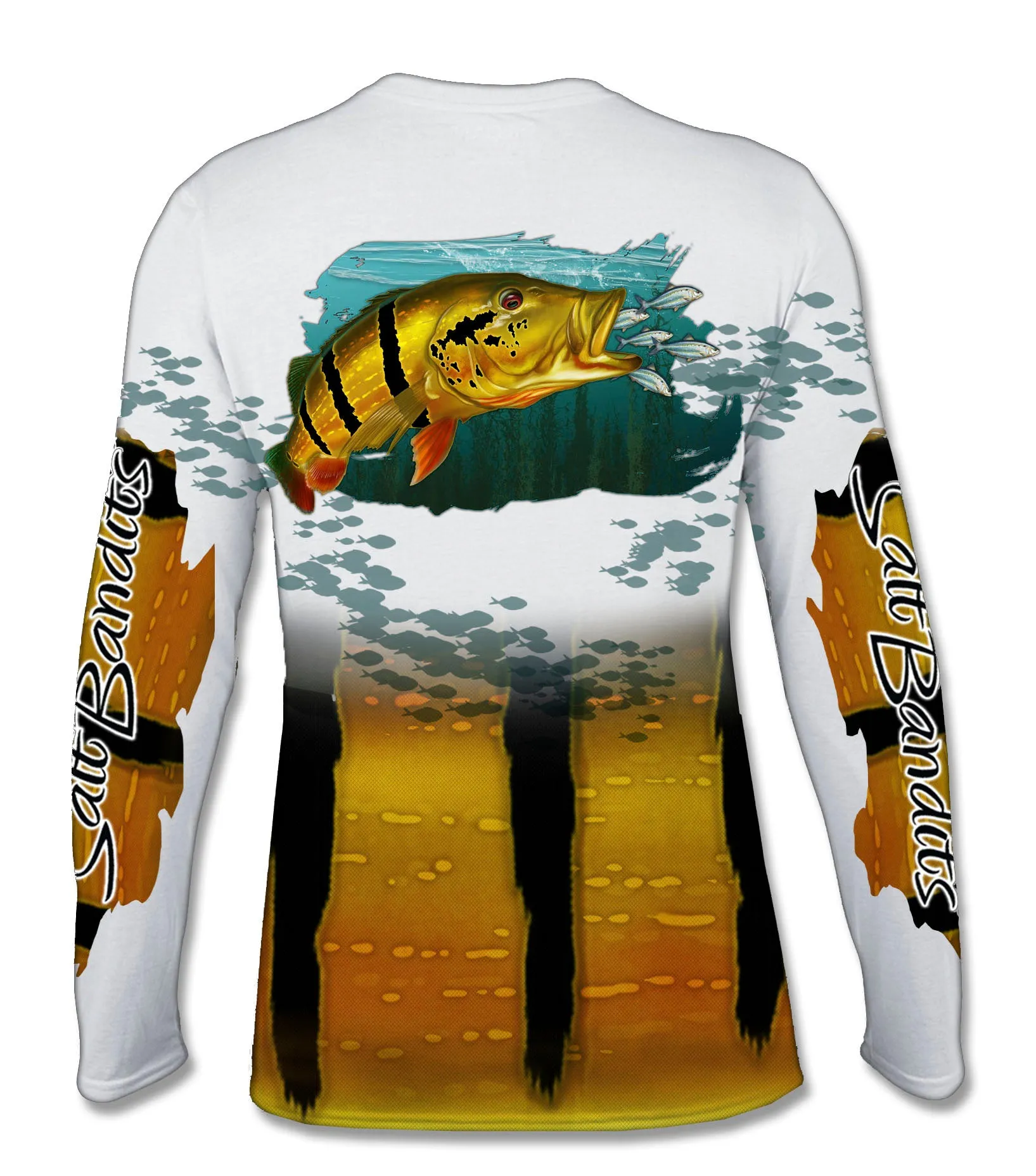 Salt Bandits™ Peacock Bass Performance Long Sleeve T-shirt