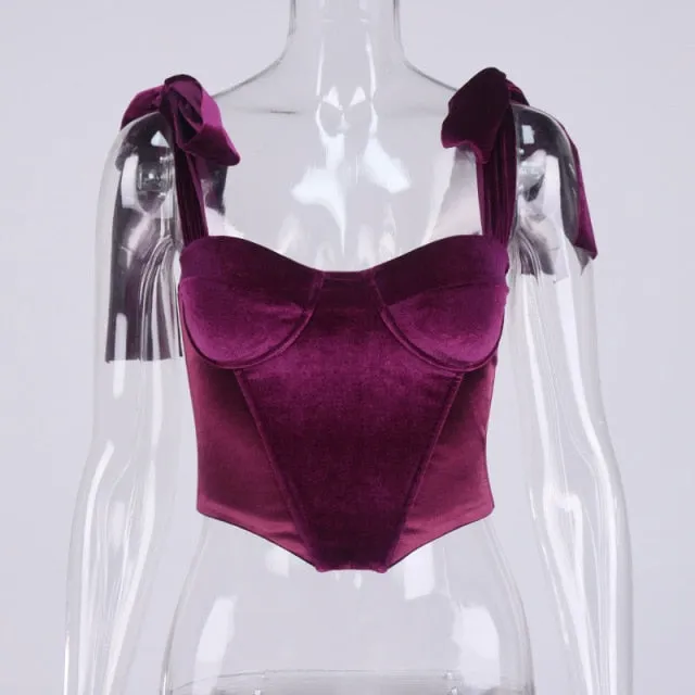 Sexy Backless Corset Party Top