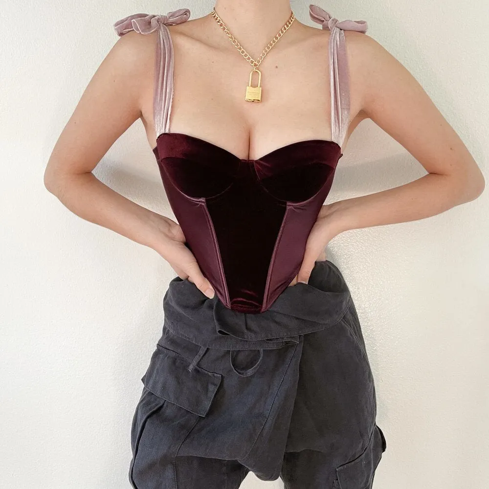 Sexy Backless Corset Party Top