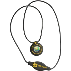 Silicone Pendant Black Yellow