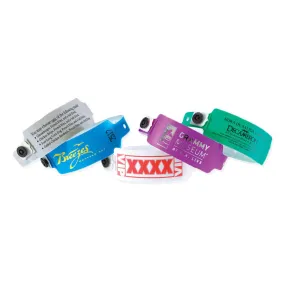 SuperBand® Custom Plastic Wristbands 1" Imprinted 470P (500/Box)