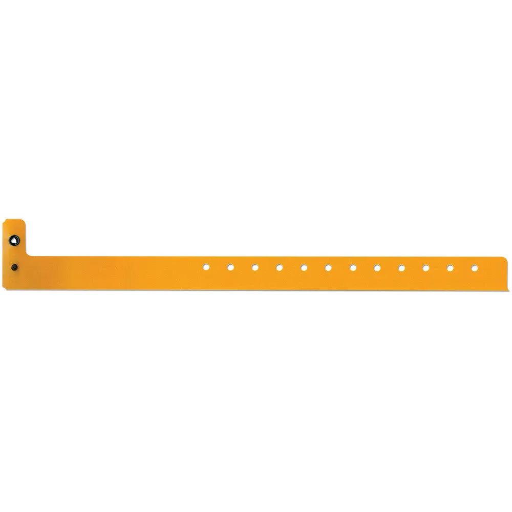 SuperBand® Medium Plastic Wristbands 3/4" 400P Snap Closure (500/Box)