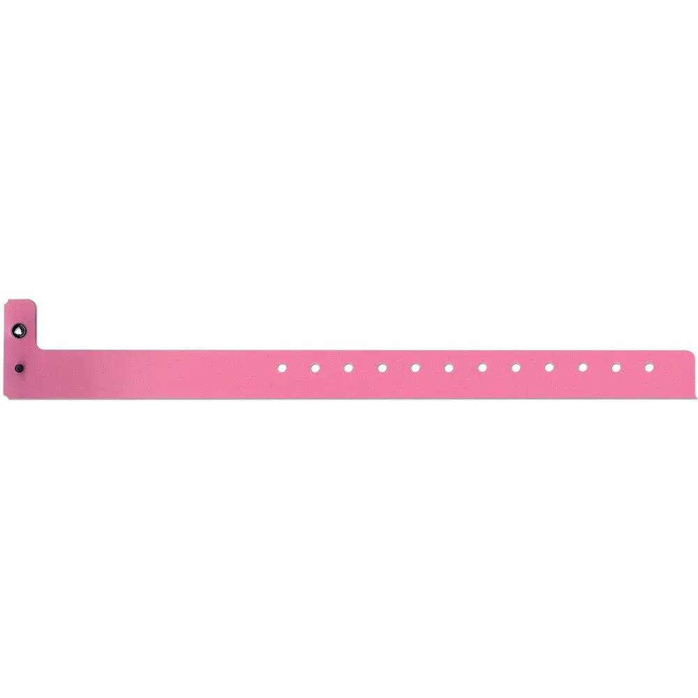 SuperBand® Medium Plastic Wristbands 3/4" 400P Snap Closure (500/Box)