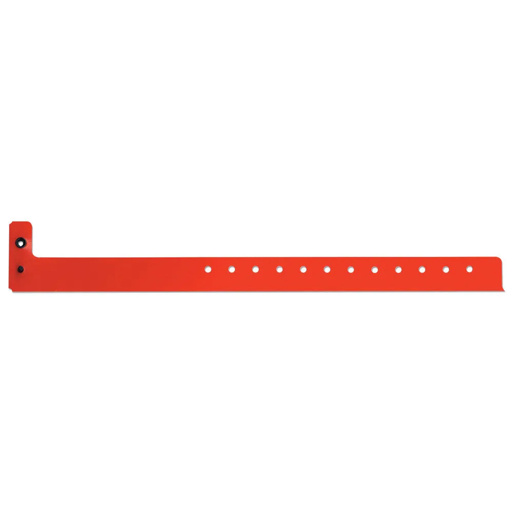 SuperBand® Medium Plastic Wristbands 3/4" 400P Snap Closure (500/Box)