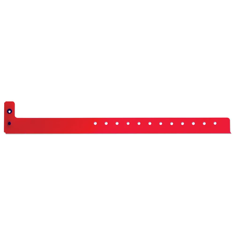 SuperBand® Medium Plastic Wristbands 3/4" 400P Snap Closure (500/Box)
