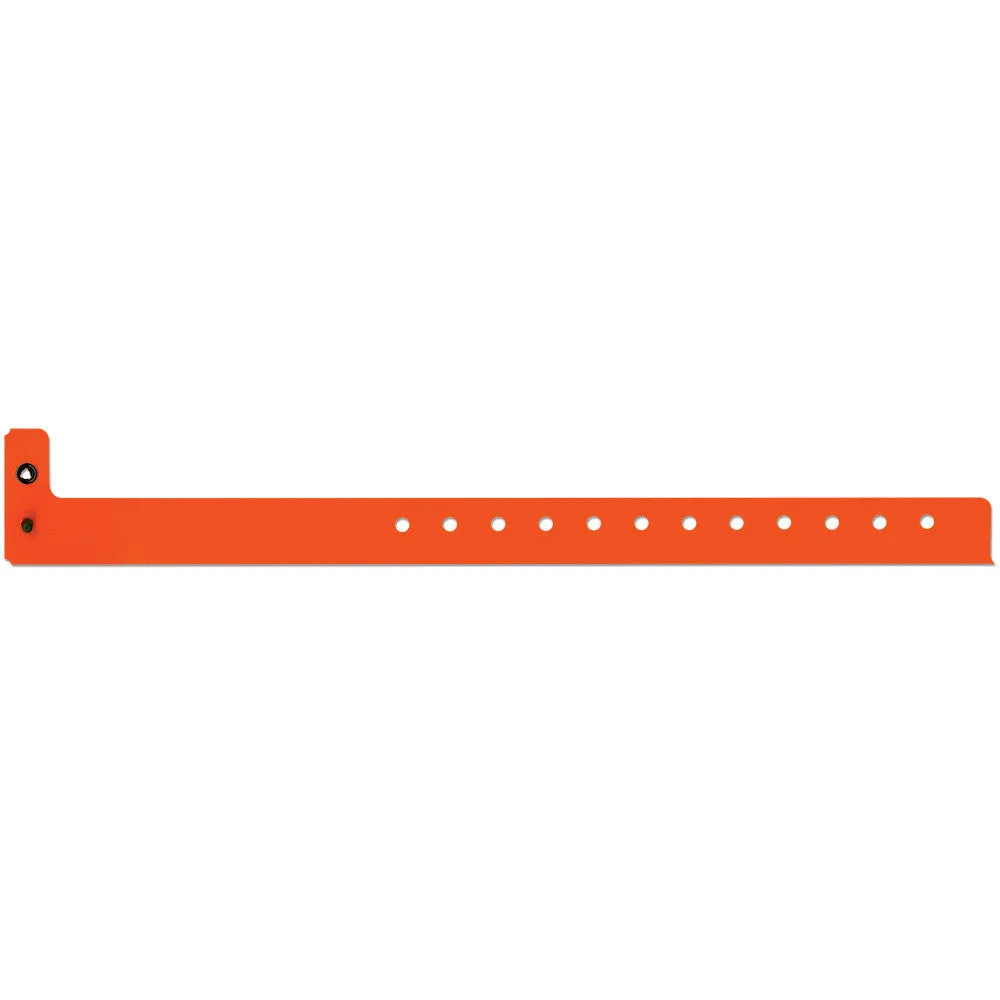 SuperBand® Medium Plastic Wristbands 3/4" 400P Snap Closure (500/Box)