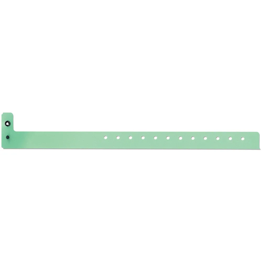 SuperBand® Medium Plastic Wristbands 3/4" 400P Snap Closure (500/Box)