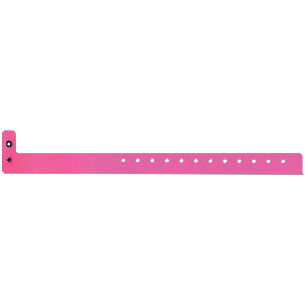 SuperBand® Medium Plastic Wristbands 3/4" 400P Snap Closure (500/Box)
