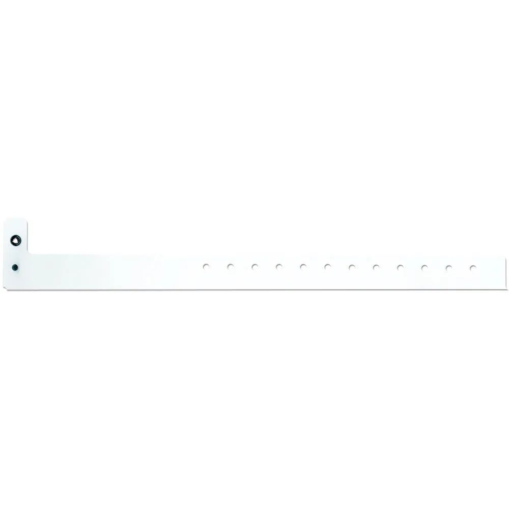 SuperBand® Medium Plastic Wristbands 3/4" 400P Snap Closure (500/Box)