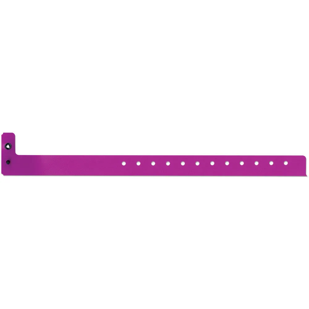 SuperBand® Medium Plastic Wristbands 3/4" 400P Snap Closure (500/Box)