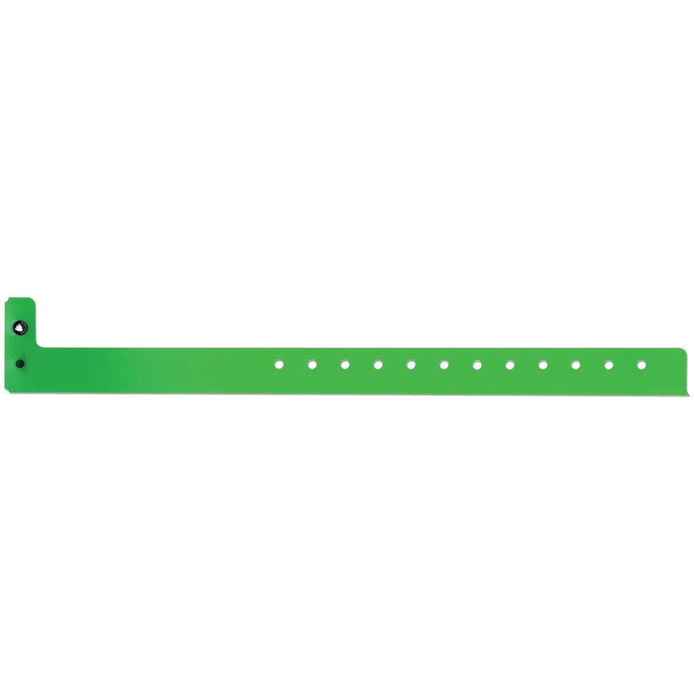 SuperBand® Medium Plastic Wristbands 3/4" 400P Snap Closure (500/Box)
