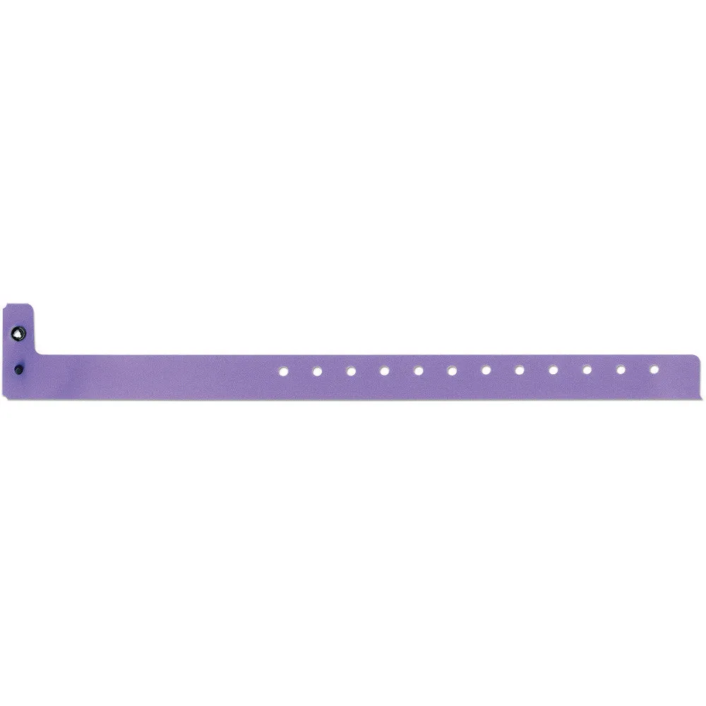 SuperBand® Medium Plastic Wristbands 3/4" 400P Snap Closure (500/Box)