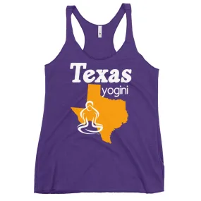 Texas Map Yogini Dark Color Tank Top