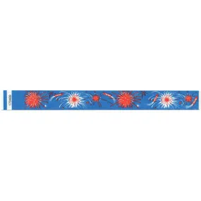 Tytan-Band® Expressions Tyvek® Wristbands 1" Fireworks Design TX13 (500/Pack)