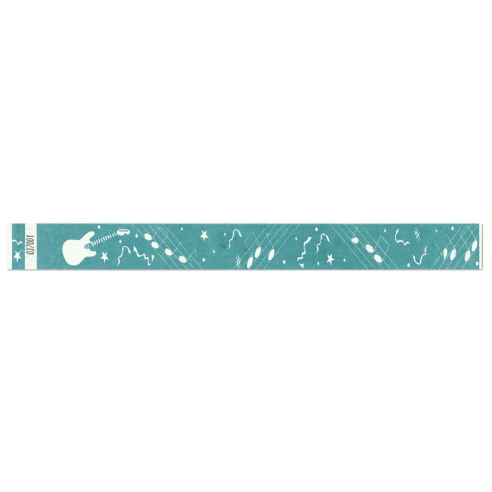 Tytan-Band® Expressions Tyvek® Wristbands 1" Rock Design TX01 (500/Pack)