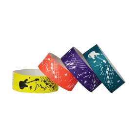 Tytan-Band® Expressions Tyvek® Wristbands 1" Rock Design TX01 (500/Pack)