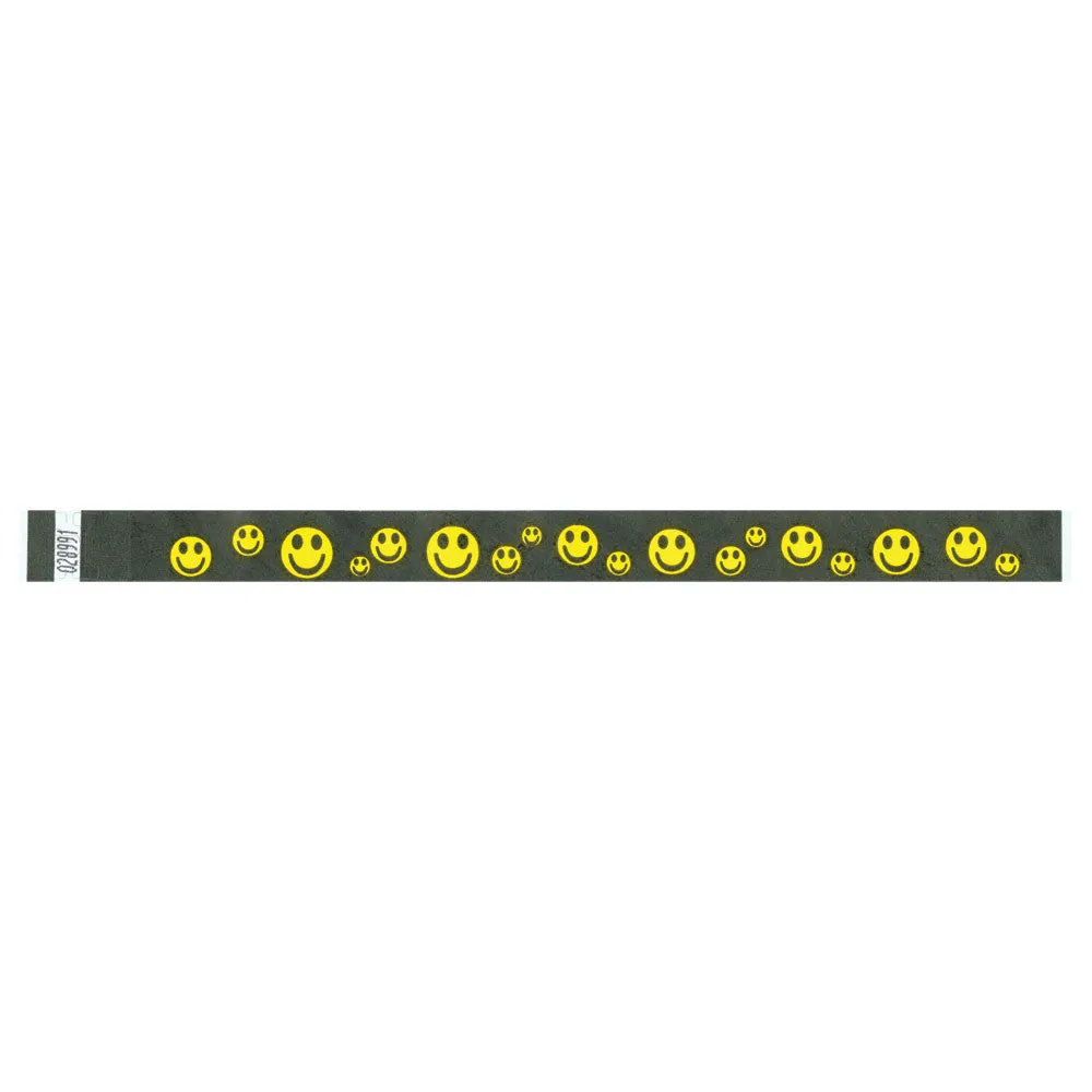 Tytan-Band® Expressions Tyvek® Wristbands 3/4" Happy Faces Design NTX51 (500/Pack)