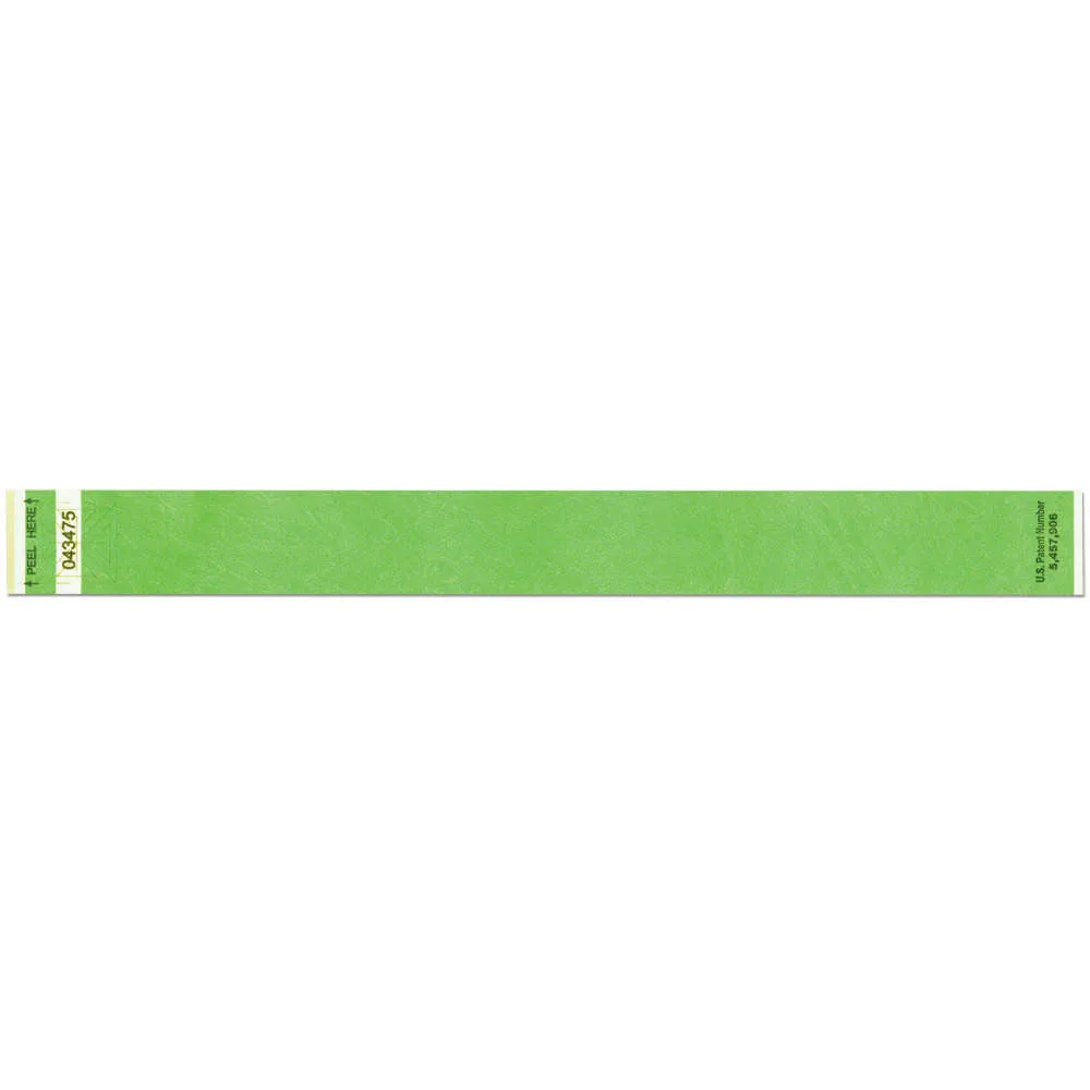 Tytan® Tabless® Tyvek® Wristbands 1" TTAB (1000/Box)