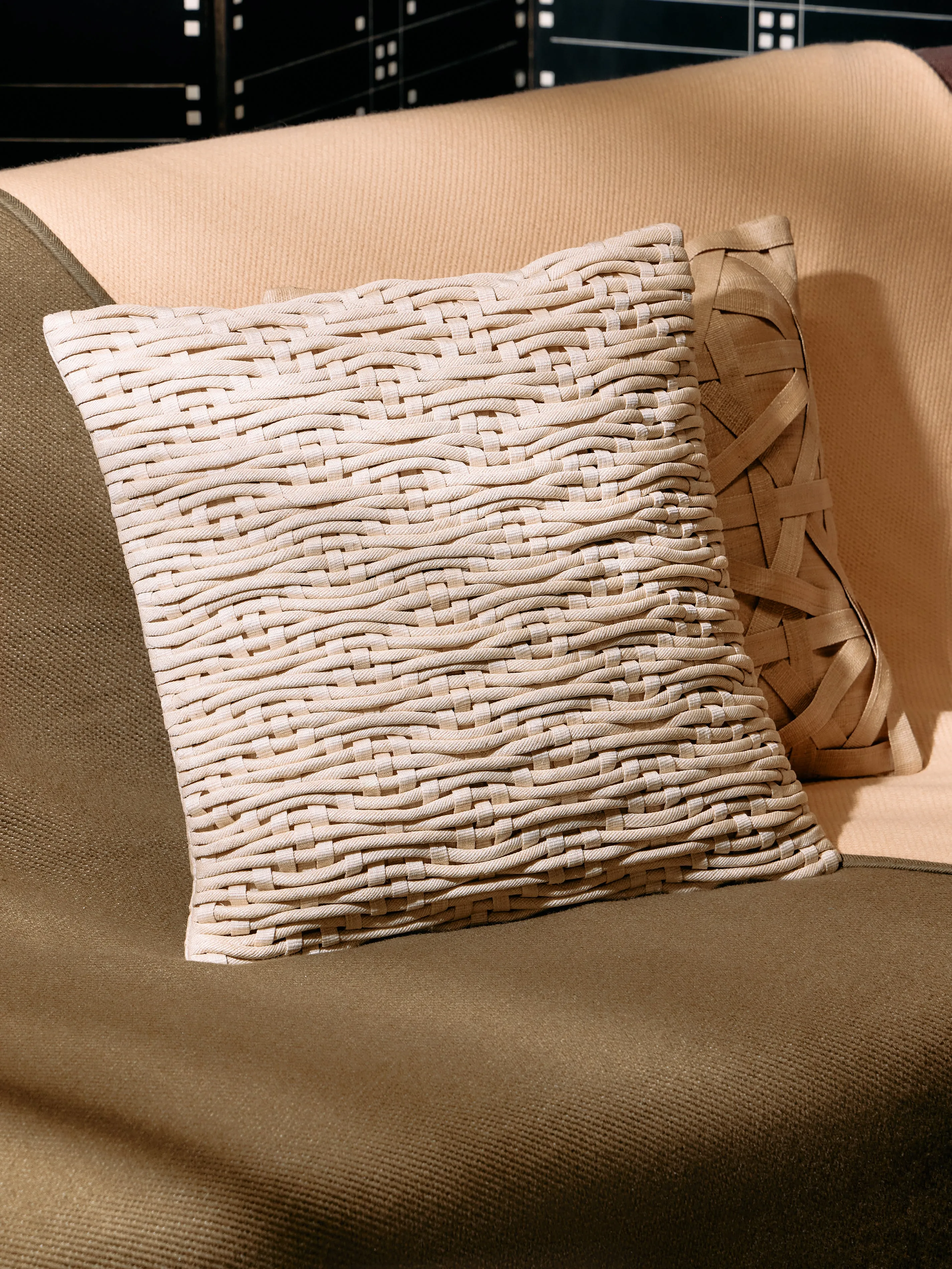 Udon Weave T'nalak Cloth Cushion