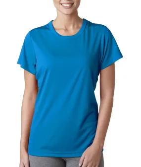 ultraclub(R) ladies' cool & dry sport performance interlock tee - sapphire (m)
