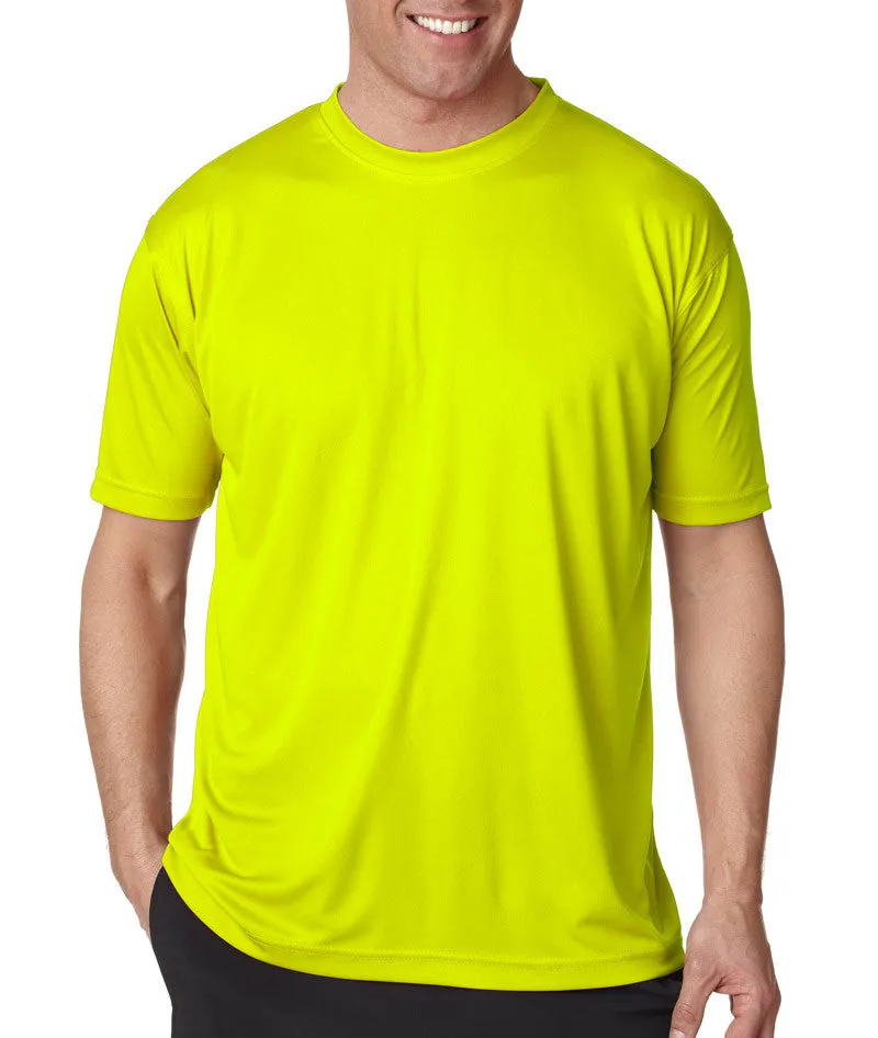 ultraclub(R) men's cool & dry sport performance interlock tee - bright yellow (6xl)