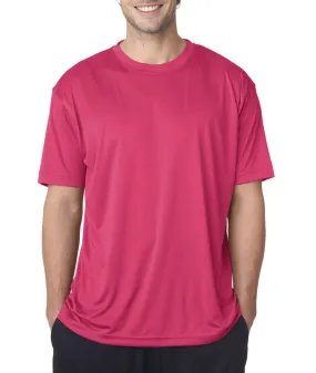 ultraclub(R) men's cool & dry sport performance interlock tee - heliconia (xl)