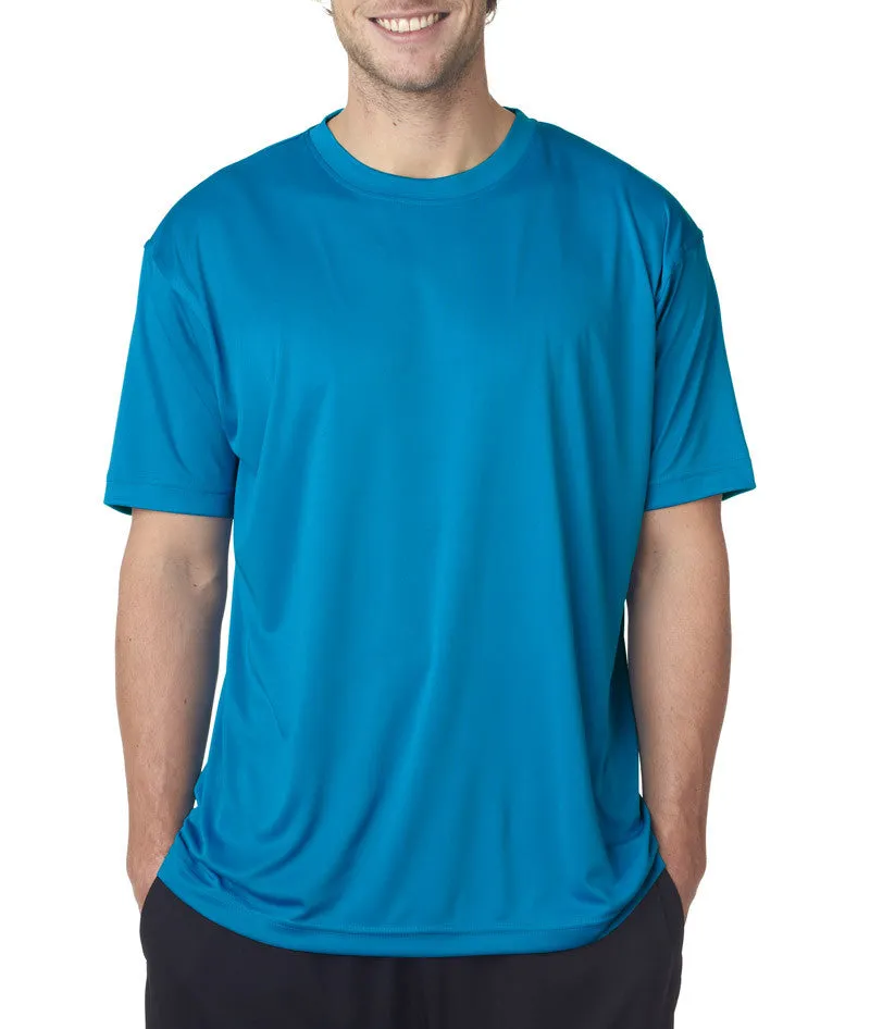 ultraclub(R) men's cool & dry sport performance interlock tee - sapphire (m)