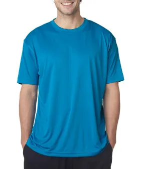 ultraclub(R) men's cool & dry sport performance interlock tee - sapphire (m)