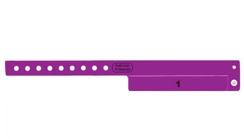 Vinyl Wristbands - 1 Tab