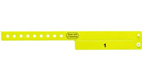 Vinyl Wristbands - 1 Tab