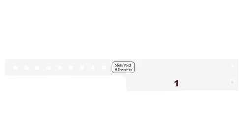 Vinyl Wristbands - 1 Tab