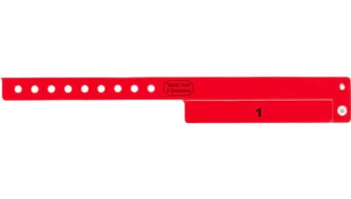 Vinyl Wristbands - 1 Tab