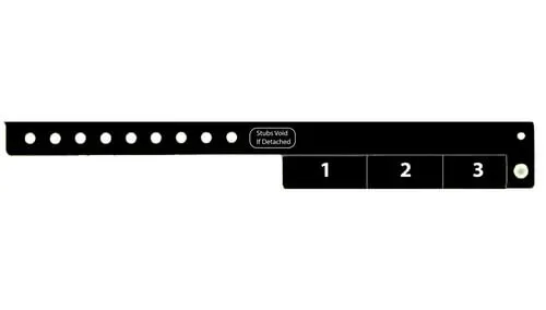 Vinyl Wristbands - 3 Tab