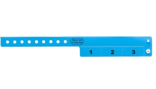 Vinyl Wristbands - 3 Tab