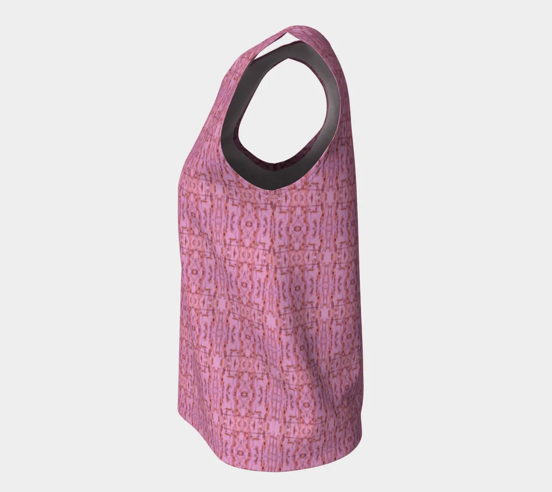 Water Wonder Pink Loose Tank Top