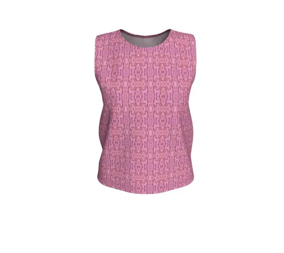 Water Wonder Pink Loose Tank Top