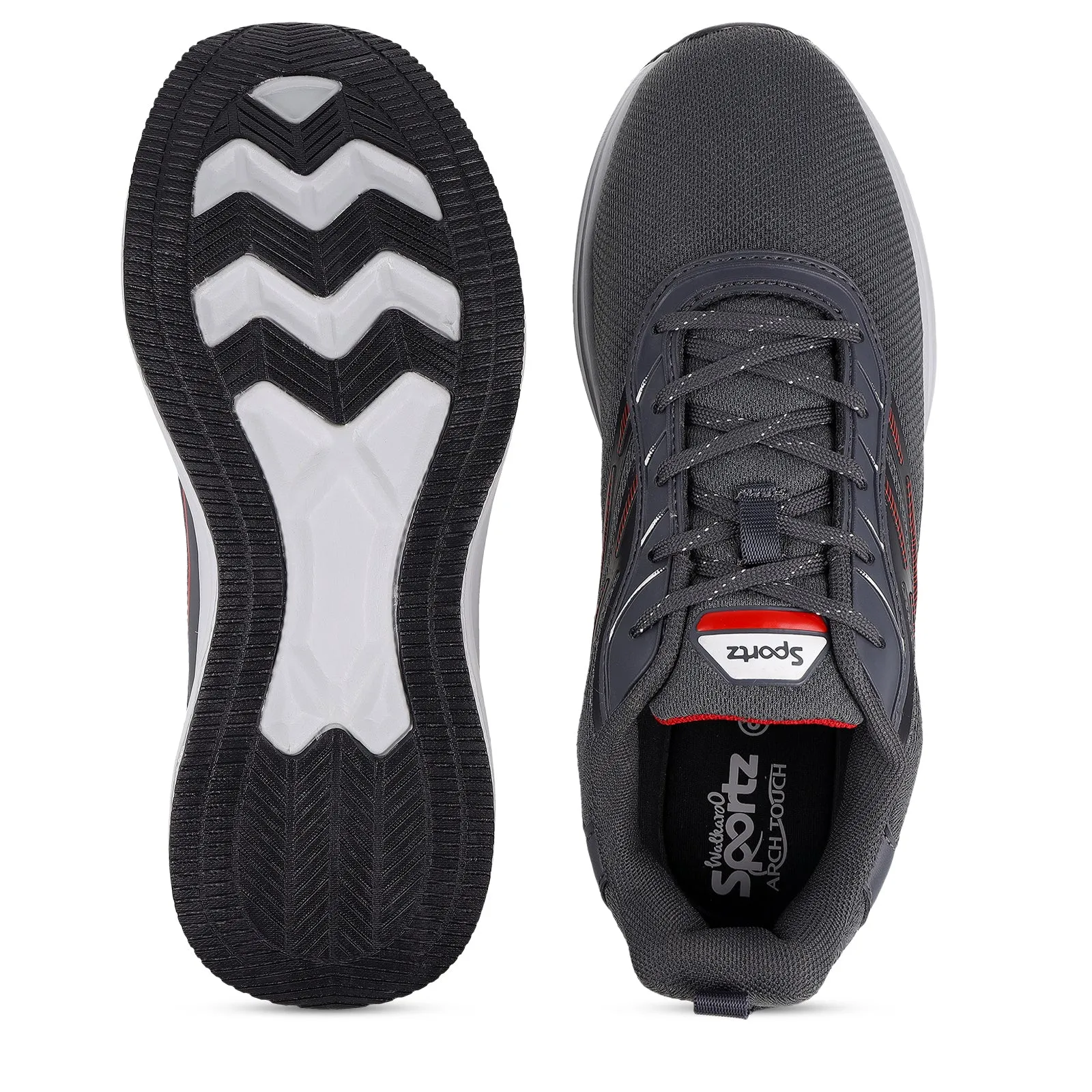 WILZER Men's Lace-up Sports Shoe - WS9153 Dark Grey