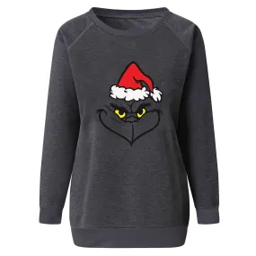 Women's Casual Grinch Christmas Sweatshirts
