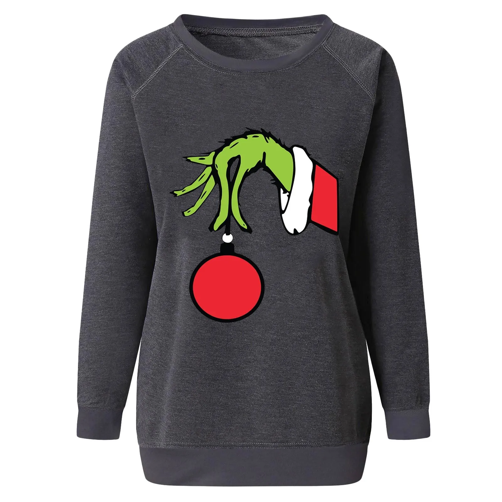 Women's Casual Grinch Christmas Sweatshirts
