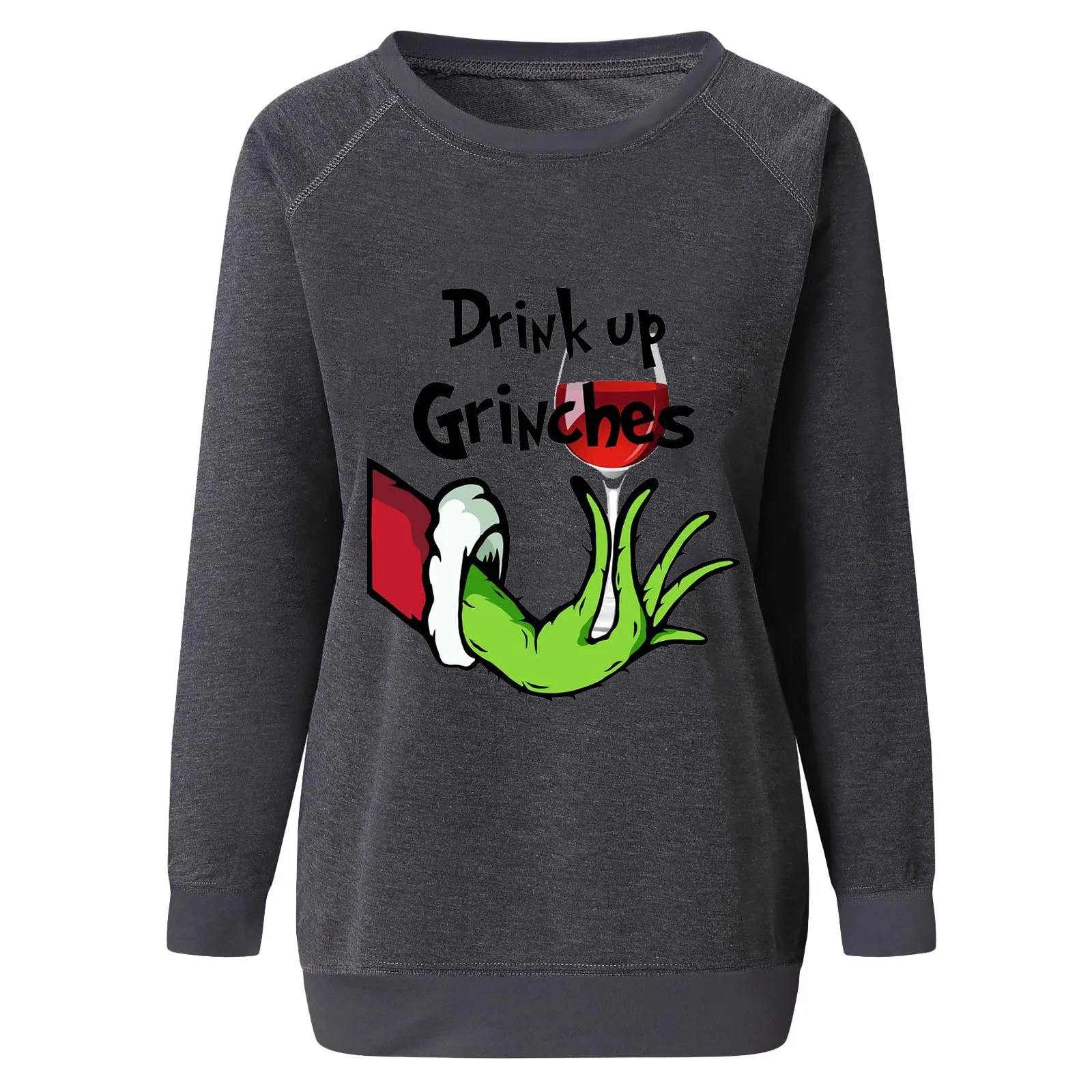 Women's Casual Grinch Christmas Sweatshirts