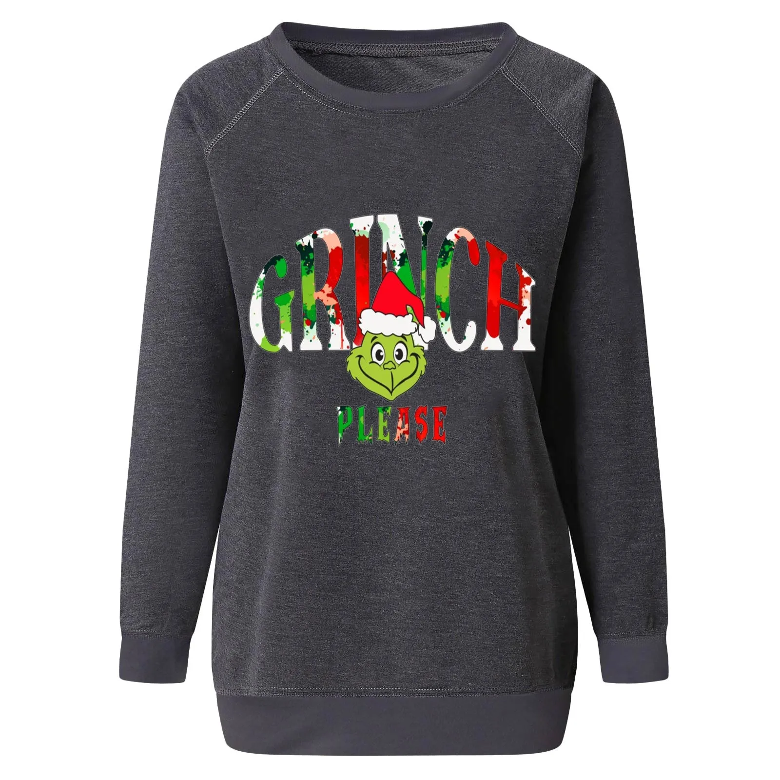 Women's Casual Grinch Christmas Sweatshirts