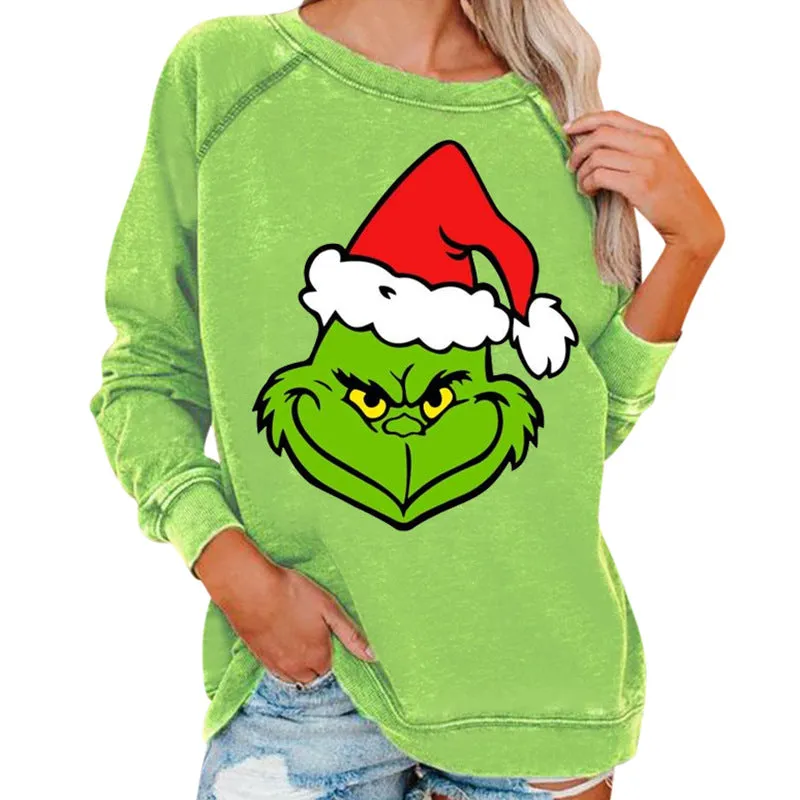 Women's Grinch Christmas Casual Sweatshirts