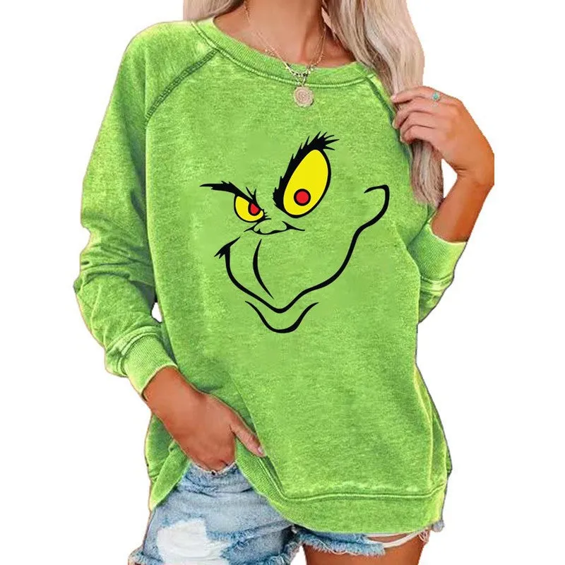Women's Grinch Christmas Casual Sweatshirts